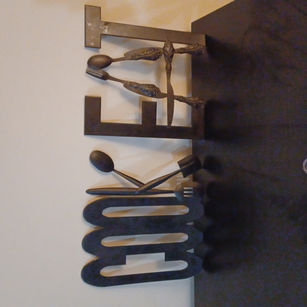 Words "COOK" and "EAT" Kitchen wall decor